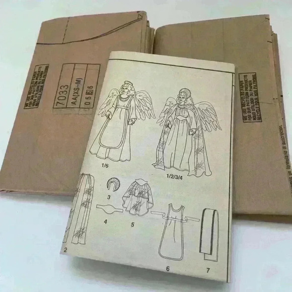 Simplicity Christmas Halloween Angel Costumes sewing Pattern XS, S, M - Picture 3 of 4